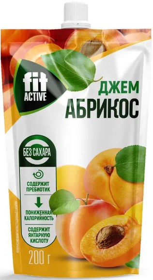 Fit Active Джем Абрикос 200 г дойпак
