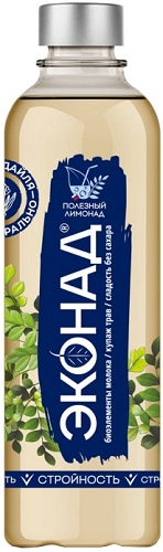 Эконад Стройность Напиток ср/газ.на осн. молоч. сыворотки 0,5л стекло