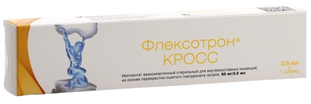 Флексотрон Кросс 60 мг/3 мл 3% имплантат внутрисуставной ( гиалуронат натрия )