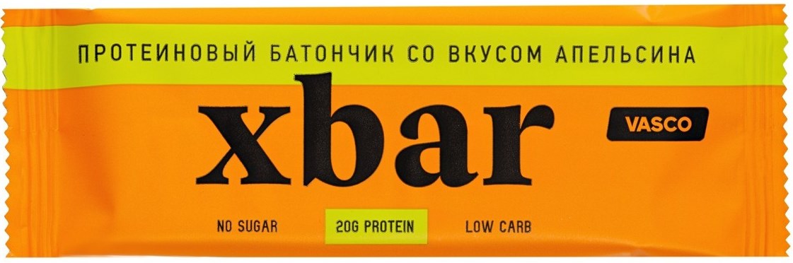 XBar Vasco Батончик протеиновый 22% 60,0 апельсин