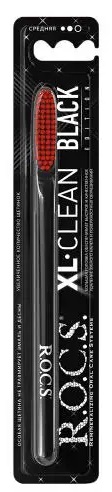 Зубная щетка ROCS XL-Clean Black Edition Средняя РОКС 