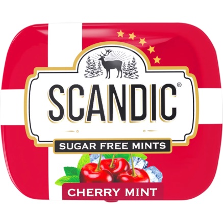 Конфеты Scandic без сахара со вкусом Вишня 14г