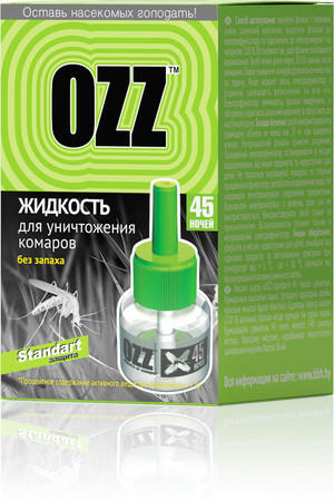 Жидкость от Комаров для фумигатора OZZ Standart 45 ночей