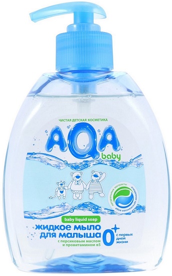 AQA baby Жидкое мыло для малыша с дозатором 300 мл