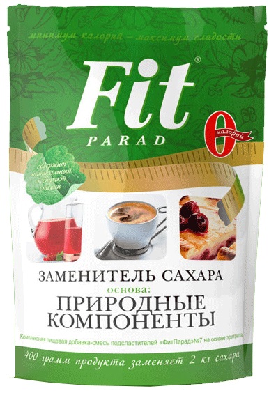 Fit Parad №7 Заменитель сахара 100г дойпак