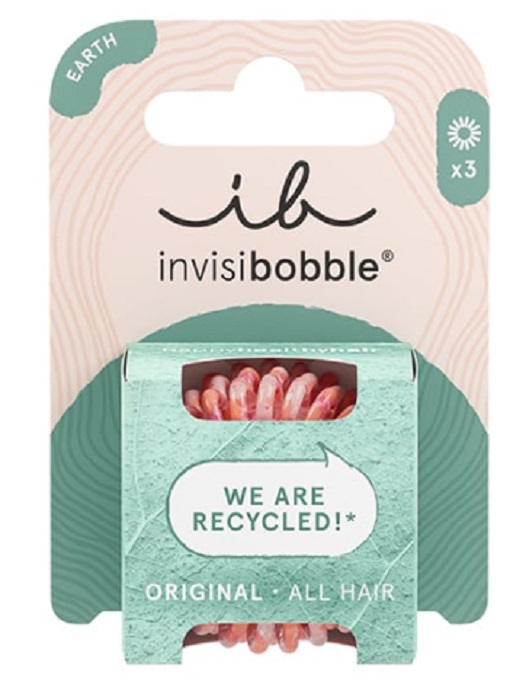 INVISIBOBBLE Резинка браслет для волос Original Earth Save it or Waste it  3шт в картоне