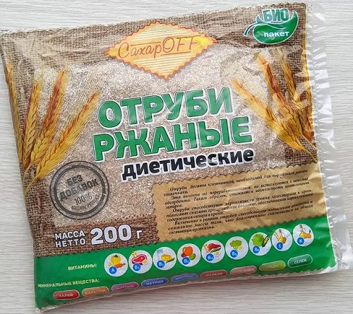 СахарOFF Отруби Ржаные диетические 200г