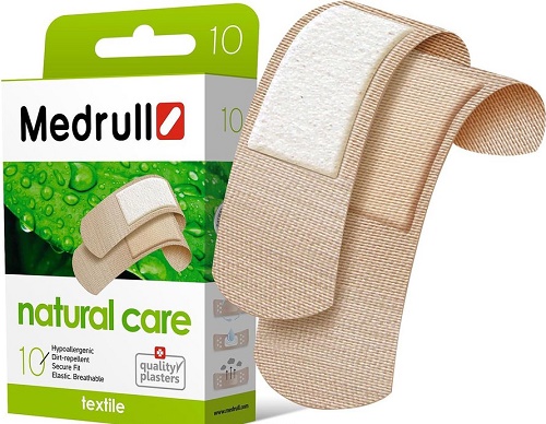 Лейкопластырь Бактерицидный MEDRULL 10 шт Natural Care