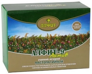 Алфит-9 Актив Мастопатийный 120г (60 брикетов по 2г) Напиток профилактический утренний,вечерний.