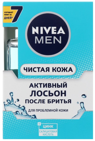 NIVEA MEN Лосьон для бритья Активная чистая кожа 200 мл
