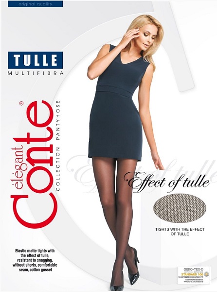 CONTE Колготки 20 den Elegant Tulle Nero 4
