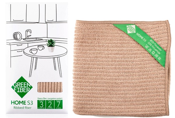 Home S3 ribbed fiber Файбер ребристый бежевый арт.06029