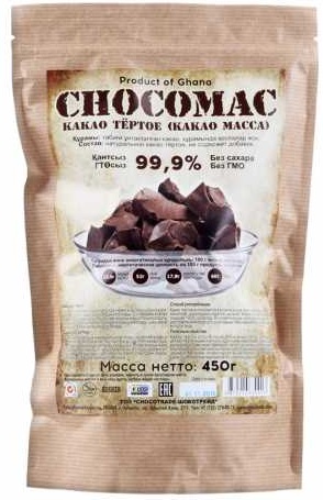 CHOCOMAC Какао масло 450г