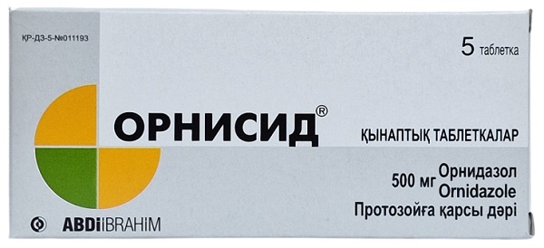 Орнисид табл. ваг. 500 мг №5 ( орнидазол )
