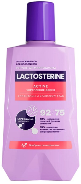Ополаскиватель для полости рта Lactosterine Active Укрепление десен 350мл