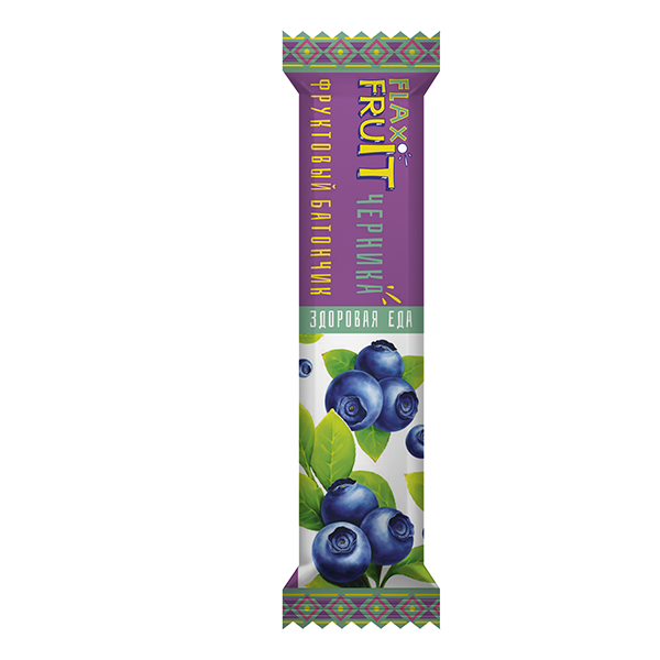 Flax Fruit Батончик фруктовый с черникой без сахара 30г