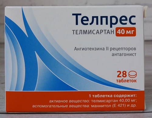 Телпрес табл. 40 мг №28 ( телмисартан ) (Упаковка)