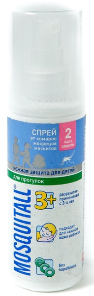Спрей от комаров Нежная защита для детей MOSQUITALL 100 мл