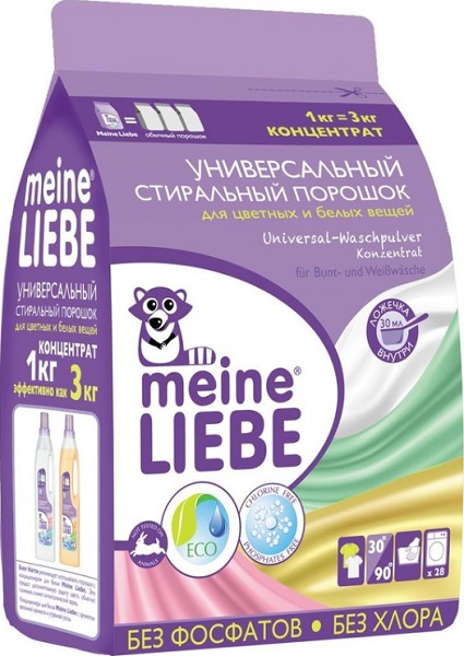MEINE LIEBE Стиральный порошок универсальный для всех типов ткани концентрат 1000 гр