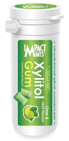 XYLITOL Impact Жевательная резинка Лайм и Мята 30гр