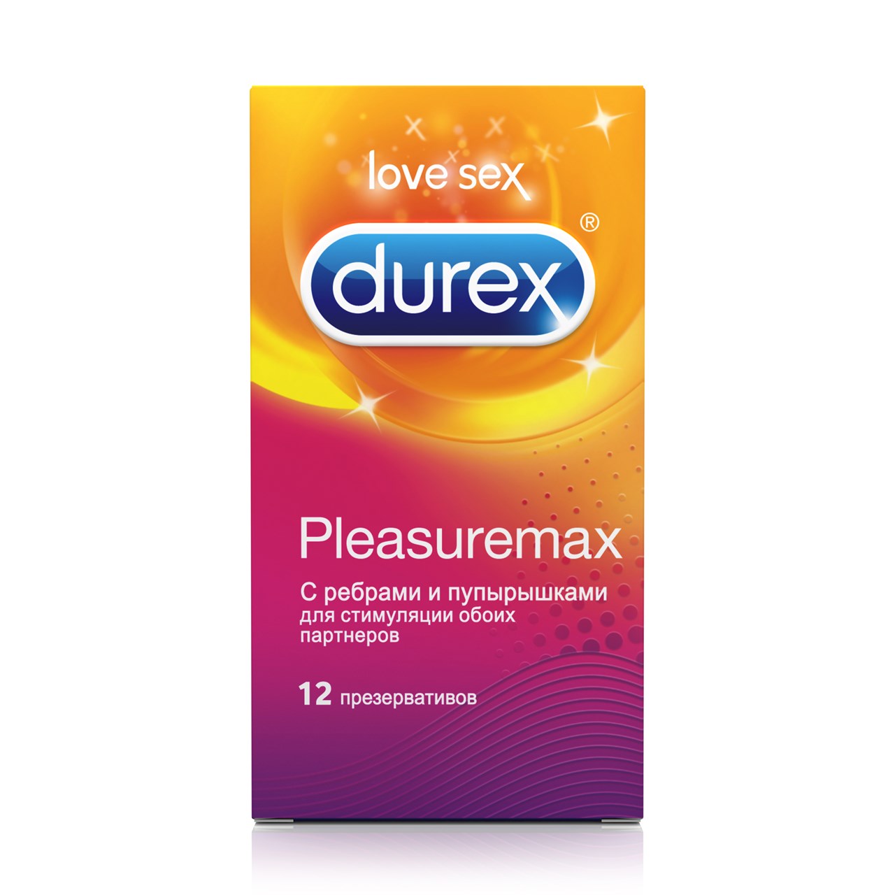 Презервативы DUREX Pleasuremax 12шт (С ребрами и пупырышками)