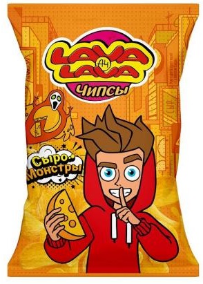 LAVA LAVA чипсы со вкусом Сыро-монстры 50гр