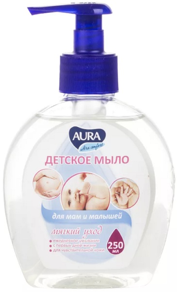 AURA Жидкое мыло Детское Ultra comfort Мягкий уход 250 мл