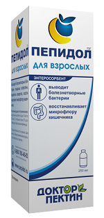 Пепидол ПЭГ раствор 5% 250 мл №1 для взрослых ( водный раствор пектина )@