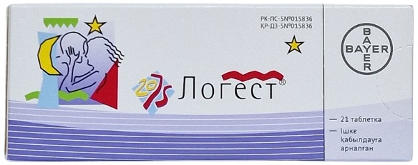 Логест табл. №21 ( гестоден 0,075 мг, этинилэстрадиол 0,02 мг )