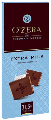 Ozera  Extra Milk Молочный шоколад 31,5% 90г