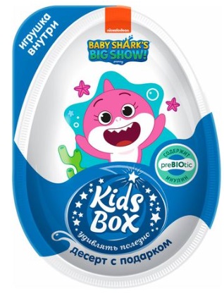 Десерт с подарком KIDS BOX Baby Shark 20г