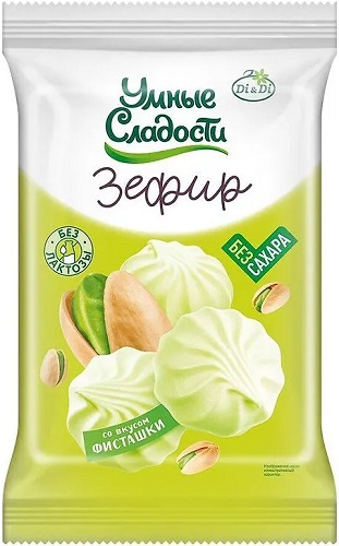 Di&Di Умные сладости Зефир Фисташки 150г без сахара