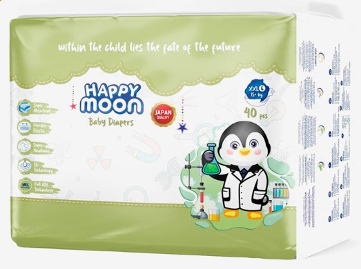 Подгузники Happy Moon XXL (15+) 40шт