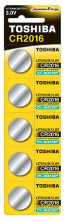 Батарейка TOSHIBA CR2016 PW BP-5N (1шт) 3V