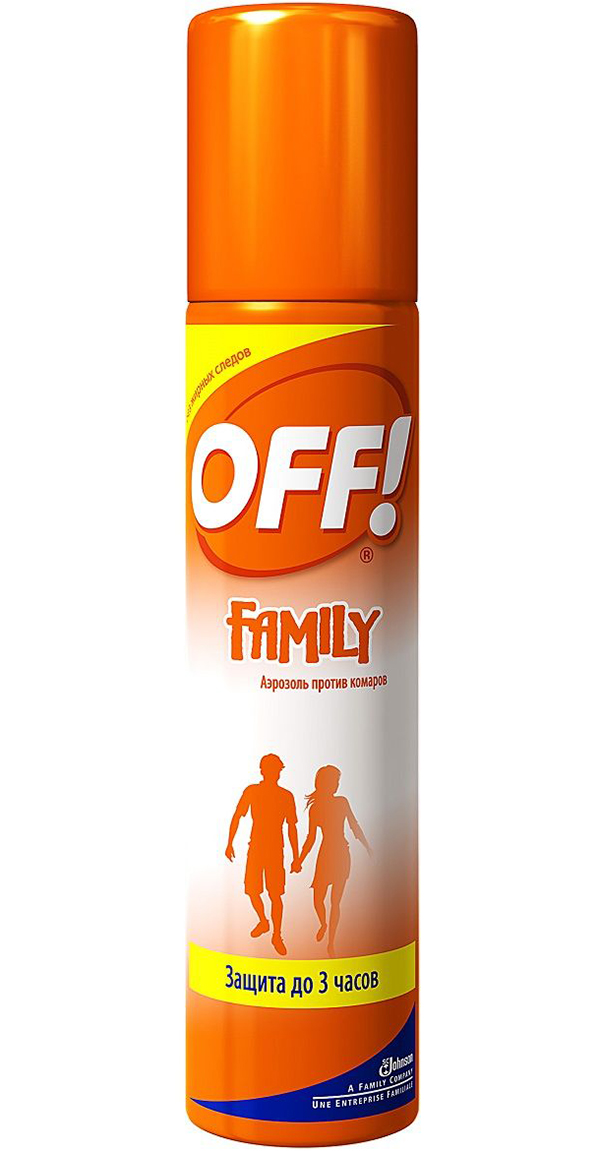 Репеллент Аэрозоль от Комаров OFF Family 100мл