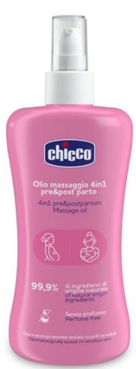 CHICCO Масло массажное 4в1 от растяжек 200мл
