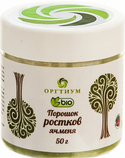 Оргтиум Проростки Ячменя порошок 50г