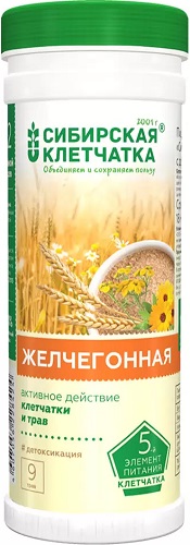 Сибирская клетчатка Желчегоная 170г.