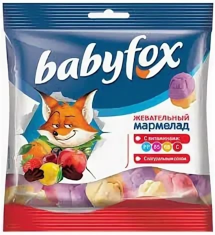 Babyfox Мармелад Бегемоты 70г