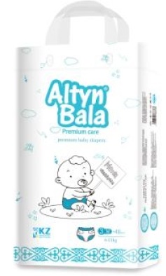 Подгузники для детей Altyn Bala M №3 (6-11кг) 48 шт Алтын бала