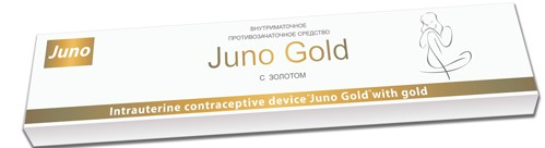 ВМС Juno Gold ЮНОНА Внутриматочная спираль с золотом