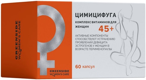 Green Side Цимицифуга с комплексом вит.для Женщин 450мг №60капс   &