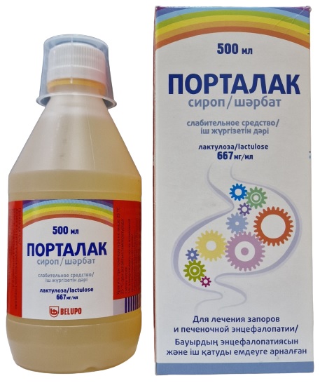 Порталак ( лактулоза ) сироп 667 мг/мл 500 мл