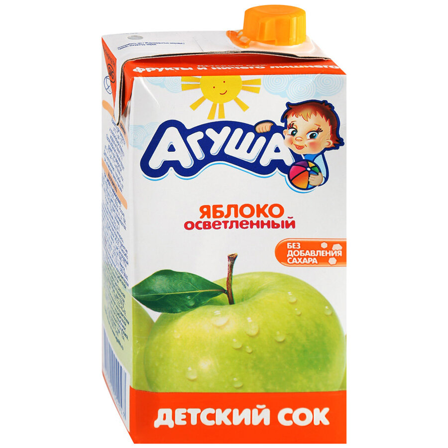 Агуша Сок Яблоко осветленный 0,5л