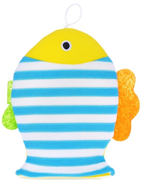 Губка для купания малыша ROXY KIDS RBS-006 Рыбка ( махровый )