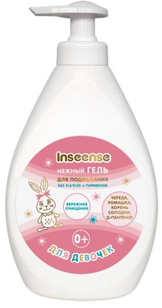 Нежный гель для подмывания девочек Inseense 0+ 300мл