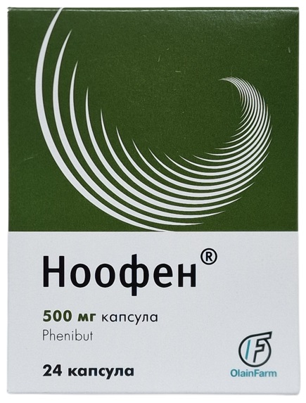 Ноофен капсулы 500 мг №24 Ойланфарм ( фенибут ) (Упаковка)
