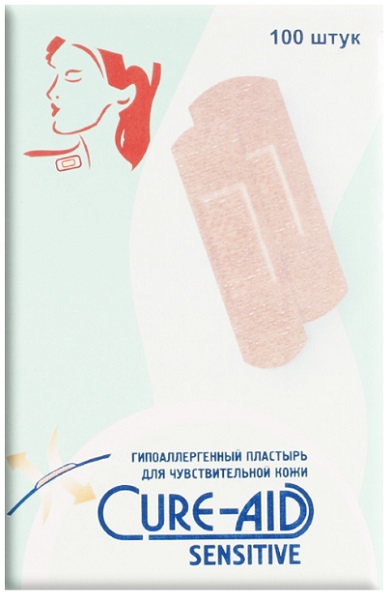 Cure-Aid 100 шт 19*72мм Лейкопластырь Бактерицидный (Упаковка)