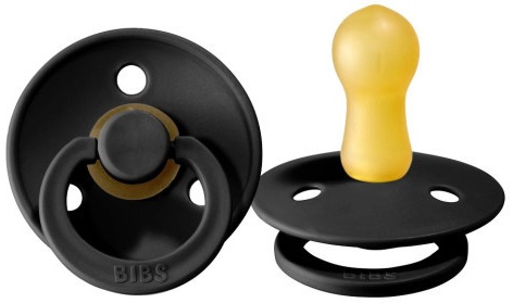 Пустышка латексная 6м+ Bibs Black арт.200210