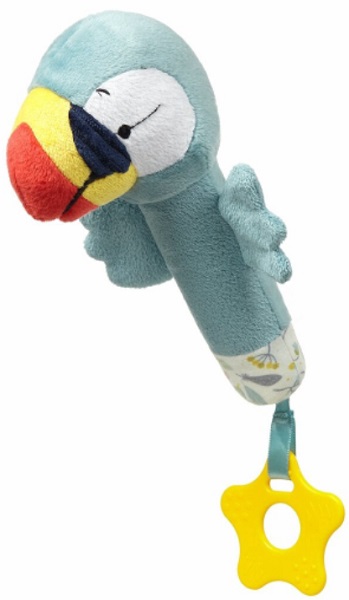 BABYONO Игрушка с пищалкой и прорезывателем Toucan Titi 6м+ арт.1430